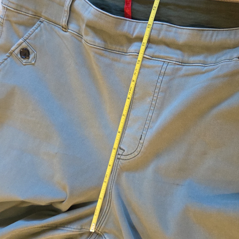 SPANX Stretch Twill Crop Wide Leg, Green 2x - Picture 8 of 14